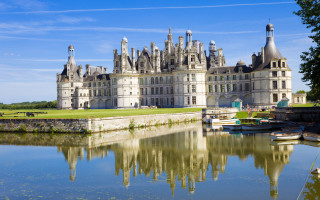 Castle lake boat gothic architecture 2 - bourgeoi free wallpaper
