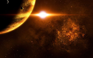 Distant star bright light space 2 - a distant object in the distance free wallpaper