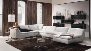 Woman couch livingroom inkpainting digital - modern european ink painting free wallpaper