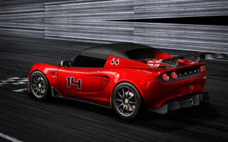 Red sports car racing british - roof free wallpaper