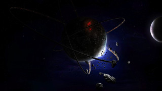 Space station satellite planet aurora - chris cold free wallpaper