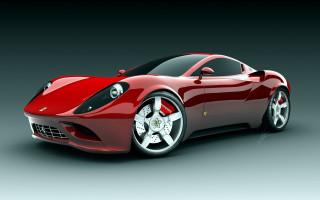 Red sports car studio render - a red sports car free wallpaper
