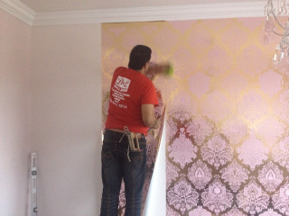 Man painting wall roller brush 3 - anthony devas free wallpaper