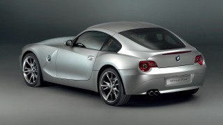 Silver sports car studio panfuturism - a gray background free wallpaper