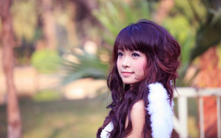 Woman longhair furvest park palm - canon 5 0 mm free wallpaper