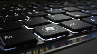 Keyboard black white letters backlighting - a close up of a keyboard free wallpaper