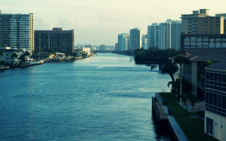 City river bridge skyline architecture - a city next free wallpaper