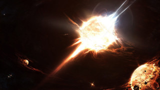 Space star planet bright light 2 - eve ryder free wallpaper