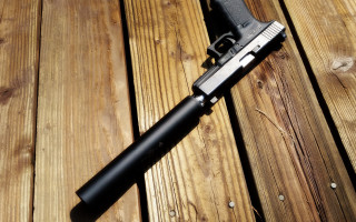 Gun wooden table flashlight military - 30mm free wallpaper