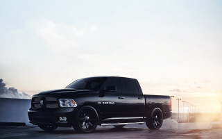 Black truck parking lot smoke - a.d.m. cooper free wallpaper