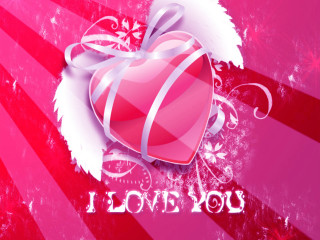 Heart ribbon bow pink background - grungy free wallpaper