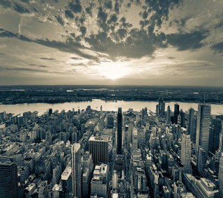 Cityscape lake cloudy sky tokyo - a city free wallpaper