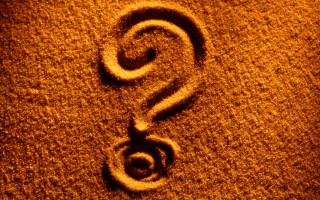 Question mark sand beach night - a spiral free wallpaper