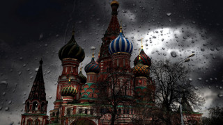 Church cloudy sky rain glass - drop free wallpaper