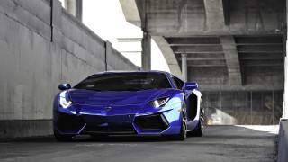 Blue sports car tunnel urban - andrew law free wallpaper