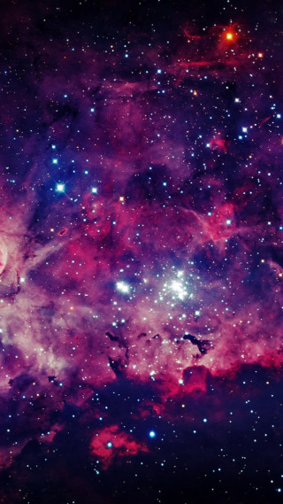 Large cluster stars purple background 2 - a large cluster of stars free wallpaper