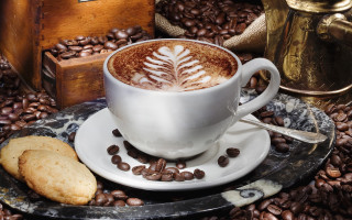 Coffee leaf cookies beans food - delaunay free wallpaper