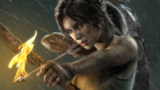 Woman bow fire arrow demon - aleksi briclot free wallpaper