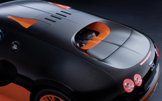 Black orange sports car red - a black stripe free wallpaper