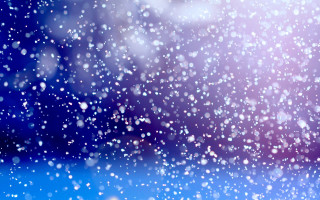 Blurry snow falling blue background - an gyeon free wallpaper for desktop