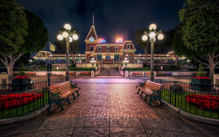 Night park cityscape lights tokyo - a park free wallpaper