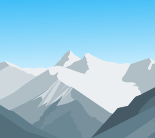 Mountain range blue sky white - mountain free wallpaper