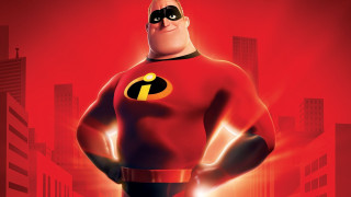 Cartoon character red background city - verdadism free wallpaper
