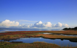 Lake hill sky clouds beach 2 - bascove free wallpaper for desktop