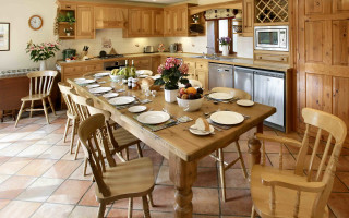 Kitchen table flowers microwave dishwasher - art free wallpaper