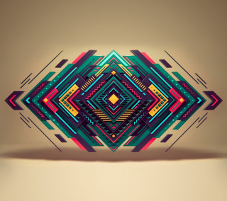 Colorful abstract geometric pattern design - the side of it free wallpaper