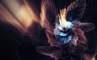 Blue butterfly fireworks galaxy starry - a blurry background and a blurry background free wallpaper