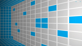 Blue gray tiled wall checkered - modular free wallpaper