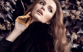 Woman long hair fur coat - barbizon school free wallpaper for desktop