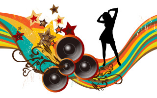 Woman star wave speakers stars - speaker free wallpaper