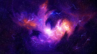 Space purple blue stars clouds 5 - swirl free wallpaper