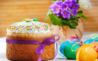 Cake sprinkles potted plant purple - white frosting free wallpaper
