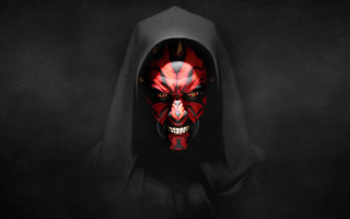 Darth vader mask red eyes - in the dark free wallpaper