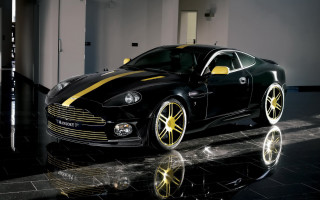 Black yellow car mirror room - andrew law free wallpaper