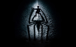 Person spider man river night - a flashlight free wallpaper
