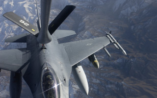Fighter jet mountain range daytime - charles martin free wallpaper