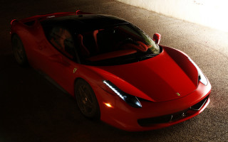 Red sports car garage driver 2 - a garage free wallpaper
