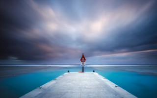 Derold page beach dock sunset - end free wallpaper