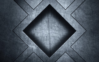 Metal diamond hole abstract illusionism - a diamond free wallpaper