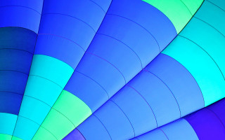 Colorful hot air balloon closeup - free happy birthday wallpaper