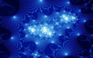 Blue star spiral fantasy mandelbrot - a spiral design free wallpaper