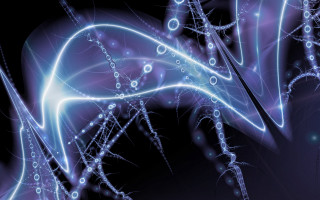 Bioluminescent bubbles lines hatsune miku - a computer free wallpaper