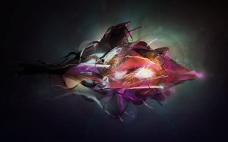 Woman glowing horns fire armor - a digital painting of a woman free wallpaper
