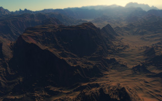 Mountain range plane window sunset - global free wallpaper
