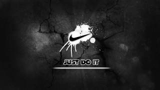 Nike just do it black 7 - the middle of the image free wallpaper