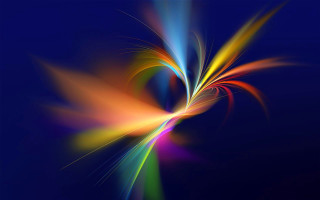 Colorful abstract blue white border - mystical free wallpaper